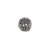 Panjia Beads Plata Antigua Retro Calado Cuentas Sueltas Cuentas Espaciadoras Cuentas Planas Cuentas Redondas Pulsera DIY Pulsera Collar Accesorios