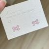 [Colección Seis] Aretes de Aguja 925 Mariposa Oso Hada Aretes Estilo Ins Transmisión en Vivo Popular Puesto Venta al Por Mayor
