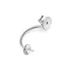 Accesorios de Plata de Ley S925 Bandeja Vacía para Perlas DIY Bandeja para Pedrería Aretes Chapado en Oro Oro Rosa Venta Directa de Fábrica