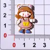 Serie de Chicas Disfrazadas Lindas de Dibujos Animados Accesorios de Resina DIY Pasador de Pelo Hecho a Mano Pegatina para Taza Hebilla de Zapato Materiales Colgantes
