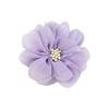 Flor de Chiffon de 7,5cm Costurada à Mão com Miolo de Flor Acessórios DIY Flor para Cabelo Saia Sapato Flor Pendurada para Pet Atacado