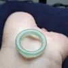 Anel de Jade Dongling Cru Natural Anel de Jade Dongling Verde Banda Anel Quadrado Anel de Corrida Anel de Jade Anel de Dedo Atacado
