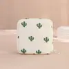 Bolsa de Almacenamiento de Tela Oxford para Compresas Sanitarias, Portátil y Elegante, Estuche para Compresas Sanitarias de Estudiante, Billetera de Monedas de Dibujos Animados
