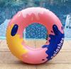 Anillo de natación inflable para adultos con diseño de tinta salpicada gruesa coreana con asa, anillo flotante extra grueso para axilas.