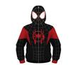Spider 2022 nova série periférica Impressão digital 3D infantil dramatização mascarada infantil zíper de manga comprida