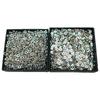 Cuentas redondas pequeñas de plástico ABS, planas, galvanizadas, CCB, accesorios de joyería para bricolaje, directo de fábrica