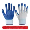 Guantes de Protección Laboral de Nylon Nitrilo Látex Calibre 13 para Exportación, Resistentes al Desgaste, Engrosados, Recubiertos de Nitrilo, Antideslizantes para Sitios de Construcción