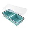 Lonchera de Silicona Compartimentada de Venta Caliente Transfronteriza, Caja para Congelador de Alimentos, Caja de Almacenamiento, Lonchera Fresca con Tapa, Molde para Almacenamiento de Alimentos