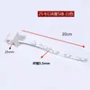 Estante de Exhibición con Ganchos de Tubo Cuadrado de 5 Piezas para Tienda de Ropa, Estante de Exhibición de Cuentas para Montar en la Pared