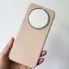 Adequado para Capa de Celular Huawei Mate80, Nova Capa Protetora de Couro Liso Mate80Promax, Leve e Fina, Mesmo Estilo do Site Oficial