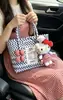 Bolsas de Tecelagem Feitas à Mão DIY, Bolsas de Tecelagem para Crianças, Cestas de Legumes de Palha, Bolsas de Tecelagem Arco-Íris, Sacolas de Presente para Bebê