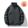 Jaqueta Masculina de Algodão 2026 Inverno Novo Estilo Masculino Aconchegante Quente Solta Tamanho Grande Casual Capuz Removível Casaco Masculino de Algodão