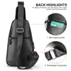 NIUCUNZH nueva bolsa de mensajero de cuero de primera capa para hombro al aire libre multifuncional moda casual para hombre bolsa de pecho al por mayor
