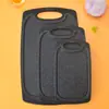 Tabla de cortar de tres piezas Tabla de cortar con puntos de sésamo Tabla de cortar para frutas Plástico PP Tabla de cortar de goma Tabla de cortar para alimentos complementados para niños con paja de trigo