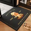 Felpudo de Bienvenida para el Hogar, Felpudo para Puerta de Entrada, Felpudo de Entrada con Tema de Estrellas, Felpudo Negro Resistente a la Suciedad, Alfombra de Lino Sintético, Felpudo Antideslizante