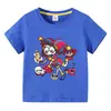 2026 Camiseta Infantil Masculina Verão Novo Estilo Manga Curta Roupa Infantil Estilo Coreano Algodão Calça Curta Feminina Conjunto de Duas Peças
