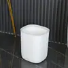 Lixeira estilo ins de aparência sofisticada, simples, com anel de pressão, de plástico para quarto, cozinha, banheiro, sala de estar