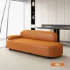 2026 Venta Caliente Estilo Crema Sofá Pequeño para Apartamento Recámara Chaise Longue Sofá Perezoso Respaldo Cuero Resistente a Arañazos de Gato Sofá de Belleza