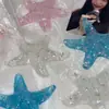 Nueva Tarjeta de Papel de Concha Imitación de Resina Epoxi Estrella de Mar 81mm DIY Hecho a Mano Estilo Vacaciones Marinas Accesorio para el Cabello Fondo Plano