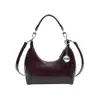 Versión Coreana Bolso de Mano Brillante de Charol de Nicho Bolso Dumpling para Mujer Otoño 2025 Nuevo Casual Lujo Ligero Bolso de Hombro Único Bandolera