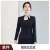 Atuendo de Instructora: Traje de Maestra para Exámenes de Arte, Transmisiones y Trabajo de Presentadora, Colección Otoño 2026, Vestido Traje Gris Profesional