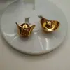 Pulsera Bañada en Oro 24K DIY Accesorios Pequeños Pixiu Pulsera de Cuero Dorado Imitación Accesorios de Joyería Tienda de Fábrica