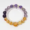 [Whisky Dulce] Pulsera de cristal de torre amarilla natural de alta calidad para mujer, pulsera de Uruguay Bolivia al por mayor
