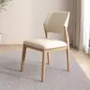 Mesa de jantar e cadeiras de madeira maciça, cadeiras de jantar nórdicas, bancos modernos minimalistas de luxo leve para casa, cadeiras com encosto, cadeiras casuais modernas para hotel