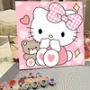 Pintura acrílica dibujos animados infantiles hecho a mano diy pintura al óleo digital pintura al óleo al por mayor verano graffiti decoración para colorear pintura para colgar