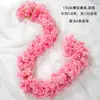 Rattan Simulando Flor de Cerejeira, Trepadeiras Artificiais, Flores de Plástico, Flores de Seda, Tubos de Água de Ar Condicionado, Decoração de Teto Interno Enrolada e Bloqueadora