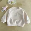 Sudadera de Conejo para Bebés y Niños Pequeños 2026 Primavera Nuevo Estilo Dibujos Animados Pulóver para Niñas Estilo Coreano Versátil Superior Clase A