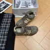 Zapatos de entrenamiento alemanes de piel de oveja sintética con suela gruesa para aumentar la altura para mujer, nuevos zapatos casuales de otoño, deportivos, retro, estilo coreano, transpirables, zapatos Forrest Gump