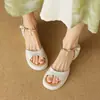 Esperando o Vento Chegar ~ Novo Estilo Verão 2025 Plataforma Leve Solado Grosso 4cm Super Fácil de Usar Confortáveis Sandálias de Solado Macio para Mulheres Peça Única Dropshipping