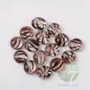 100 Piezas 17-20mm cuentas planas transparentes de pétalo morado 1.7-2.0cm cuentas planas oscuras de ocho pétalos piezas de ajedrez 500g