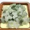 Venta al por mayor de fábrica Transmisión en vivo Exclusivo Unisex Jade de Seda Dorada de Xinjiang Colgante Mariposa Verde de Tianshan Accesorios para Joyería DIY