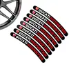 Pegatinas para buje de rueda Ducati Panigale V4 resina de cristal 3D pegatinas de modificación de motocicleta calcomanías decorativas reflectantes