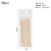 Herramientas para Uñas al por Mayor Palito de Madera Naranja Palillo de Madera Empujador de Cutícula 11.4cm Palito de Madera Naranja de Doble Punta 100 Piezas/Bolsa Palillo para Puntos