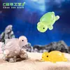 Paisaje en miniatura, tortuga brillante y con lentejuelas creativas que brillan en la oscuridad, decoración DIY, accesorio de bolsa sorpresa, adorno pequeño
