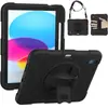 Comércio exterior para capa de couro com suporte invisível para iPad 10ª geração 10,9 polegadas rotativa 2022 compartimento para caneta concha protetora tripla prova
