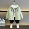 Jaqueta Infantil 2026 Novo Estilo Jaqueta Moderna e Descolada para Meninos Bebês e Crianças Maiores Top Casual Modelagem Solta Versátil