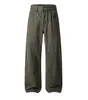 Roupas Masculinas Fengshe / Primavera 2026 Retro Americano Maillard Algodão Puro Jeans Masculino de Perna Reta Tendência Casual