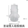 Poppy DIY Resina Papai Noel Boneco de Neve Rena Sino Suporte de Vela Molde Vaso de Natal Recipiente de Flores Molde de Silicone