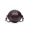 Bolso Creativo 2025 Nuevo Distintivo Moderno Bolso de Hombro Hortensia Color Sólido Alta Textura Tejido a Mano Bolso Cruzado