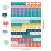 Adesivos de Lembrete para Diário Adesivos Neutros para Calendário e Diário Adesivos para Planejador Diário