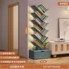 Estantería con Forma de Árbol de Pie Estante de Almacenamiento para Dormitorio Gabinete para Sala de Estar Estantería de Almacenamiento Simple Hogar Estantería Estrecha Creativa de Múltiples Niveles