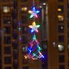 Cross-border nova atmosfera criativa de Natal LED placa de sucção lâmpada decoração decoração de férias estrela de cinco pontas lâmpada pingente pingente