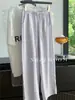 Pantalones Casuales de Pierna Ancha, Delgados, Estilo Nuevo Verano 2026, Piel de Leche con Sensación de Hielo para Mujer, Versátiles, Adelgazantes y Favorecedores, Pierna Recta Acortados