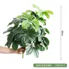 Venta al por mayor spot combinación de plantas verdes artificiales macetero exterior departamento de ventas de calle comercial canaleta para flores decoración de ventana cuadrada