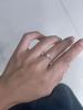 Nuevo Anillo de Cadena de Hadas de Plata Esterlina 925 con Perla Cadena de Encaje de Bombilla Pequeña Ajustable Extraíble de Nicho de Lujo Ligero