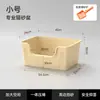 Caixa de areia para gatos extra grande, vaso sanitário para gatos anti-respingo, à prova de odores, bandeja de areia para gatos aberta enorme, companheiro de areia para gatos